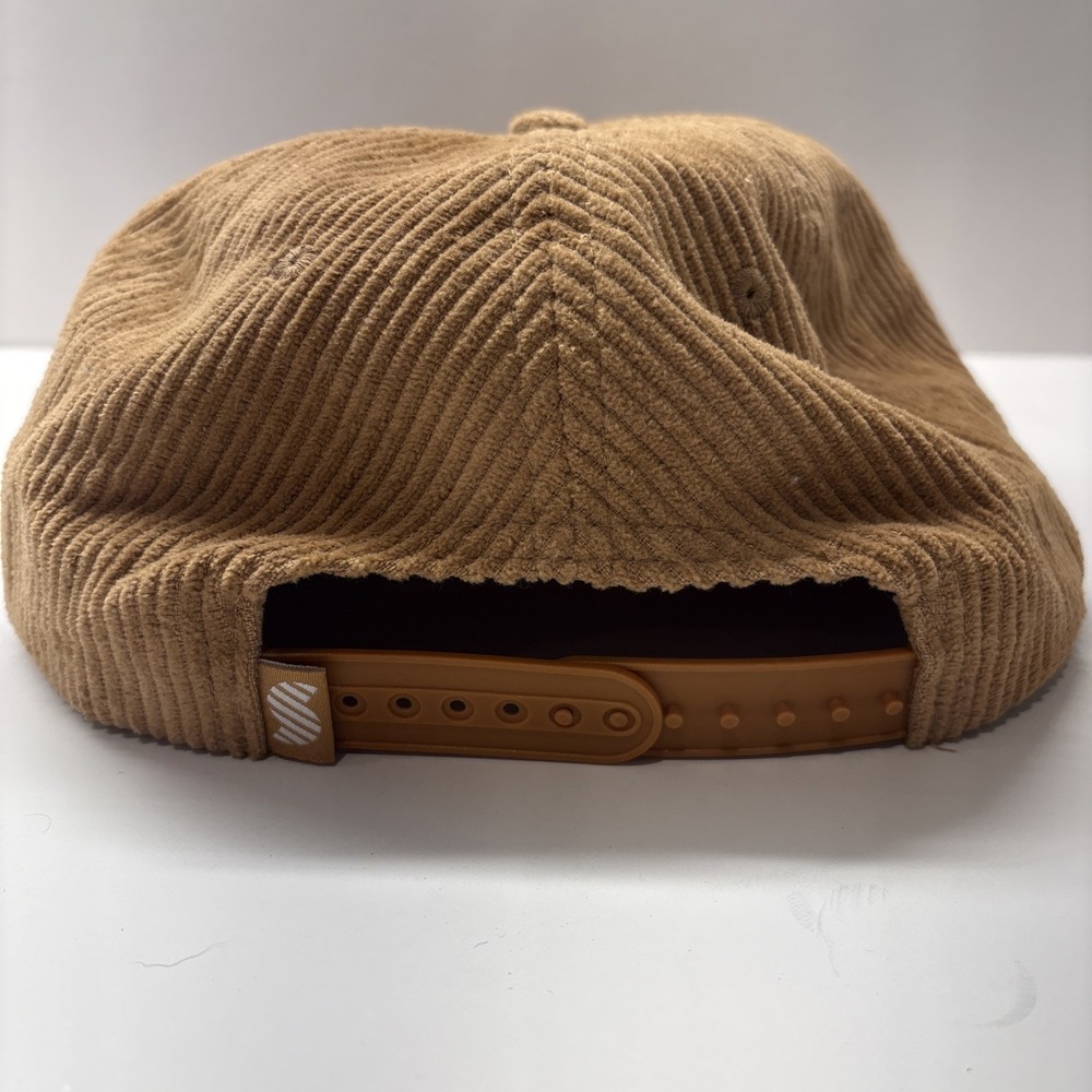 Peanut Butter Corduroy Rope Hat Snapback Beige Snag Collective Cap Embroidery - Picture 5 of 10